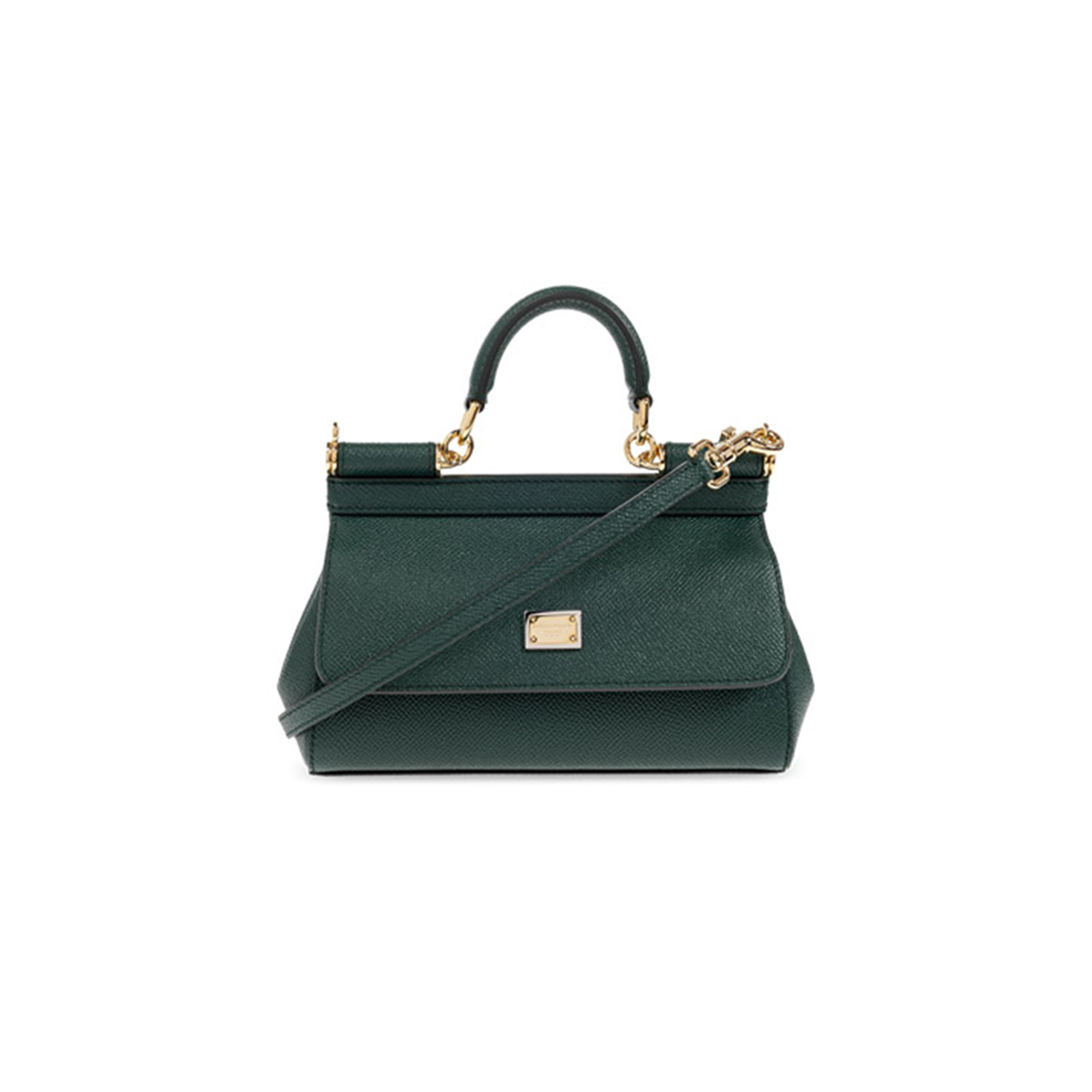 DOLCE & GABBANA WOMEN'S GREEN SMALL SICILY TOTE BAG (19*13*6cm) 